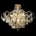 Светильник потолочный Crystal Lux ESMIRALDA PL9 GOLD 0523/109