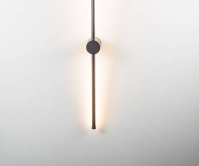 08423-100,19(3000K) Бра Локи черный h100 w10,5*6 Led 20W (3000K)