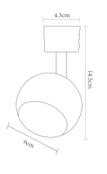 Трековый светильник Arte Lamp BRADA6253PL-1BK, 1хGU10