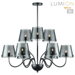 6570/9C MODERNI LN25 103 черный/дымчатый/металл/стекло Люстра потолочная G9 9*20W 220V SMOKY
