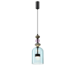 5046/12L L-VISION ODL24 369 черный/голубой/металл/стекло/керамика Подвес LED 12W 4000К 1400Лм PALLETA