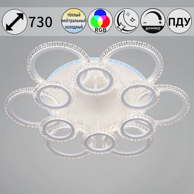 36890-0.3-6+6A WH (RGB) светильник потолочный