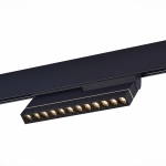 ST805.436.12 Магнитный трековый светильник Черный LED 1*12W 3000K 450Lm Ra>90 36° IP20 L220xW22xH117 48VV