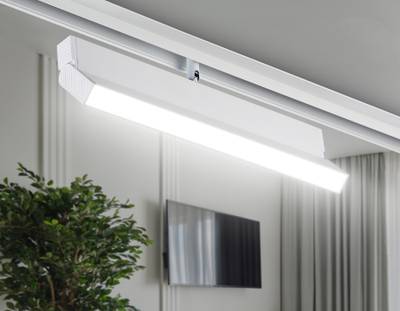 Светильник светодиодный трековый для шинопровода Magnetic GL4065 WH белый 18W 4200K 48V 325*22*45