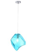 Светильник подвесной Crystal Lux NUESTRO SP1 CHROME/BLUE 3420/201