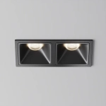 Встраиваемый светильник Альфа / Alfa LED 20 Вт 4000 К 50°, DL043-02-10W4K-SQ-B-1. TM Maytoni