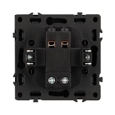 Механизм выключателя одноклавишный перекрёстный SWT-NOBE-MKX1-SFPL-BK (230V, 10A) (Arlight, -)