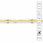 Светодиодная лента 24V 10W/m 6000К 5м Arte Lamp LANE A2432008-03-6K, LED