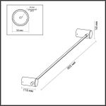 4395/8WL HIGHTECH ODL23 317 черный/металл Настенный св-к IP20 LED 8W 320Лм 3000K DALIA