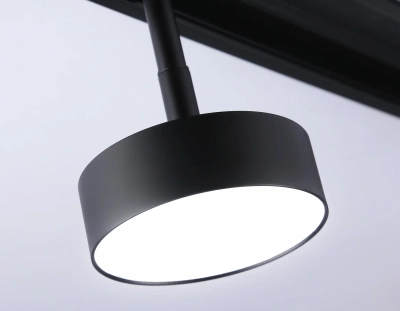 Светильник светодиодный трековый для шинопровода Magnetic GL3853 BK черный IP20 12W 4200K 48V D95*30