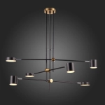 SL1604.432.06 Светильник потолочный ST-Luce Черный, Латунь/Черный LED 6*5W 3000K