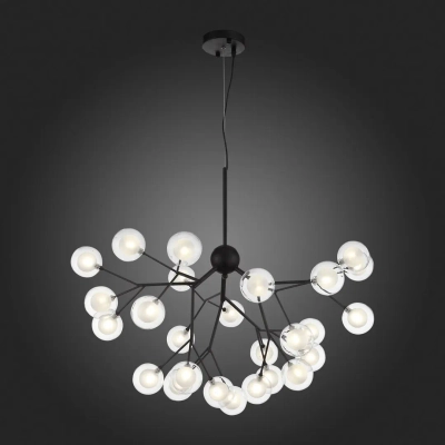 SL376.403.27 Светильник подвесной ST-Luce Черный/Прозрачный, Белый G4 LED 27*2W