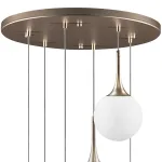 813063 Люстра GLOBO 6х40W E14 champagne gold/white Lightstar