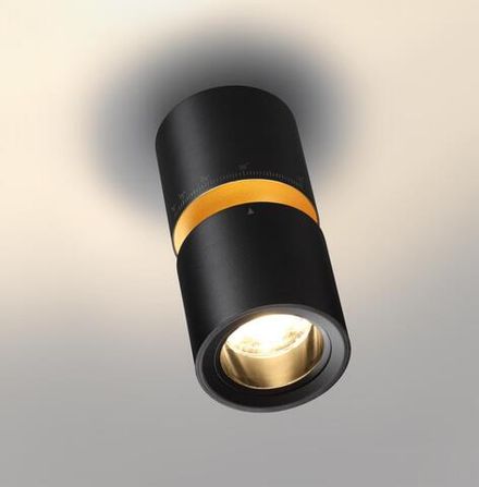 359338 OVER NT24 000 черный Светильник накладной светодиодный IP20 LED 10W/3W 3000K 1090Лм 170-265V ARISTO