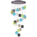 796289 Люстра CARAMELLO LED 28х6W 2700LM КОФЕЙНЫЙ/МУЛЬТИКОЛОР 3000K Lightstar