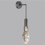 6695/5WL MIDCENT ODL24 339 Настенный светильник брашир. черный/металл/стекло IP20 LED 5W 200Лм 3000K LIA