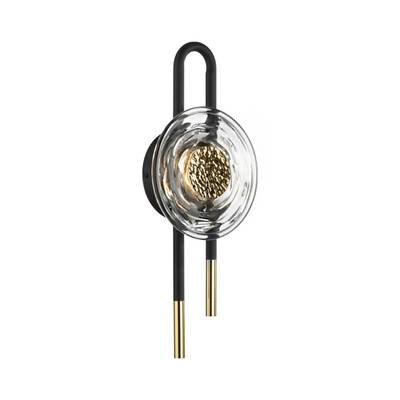 5407/6WL MODERN ODL_EX24 135 черный/золотой/металл/стекло Бра LED 6W 3000K 688Лм MAGNET