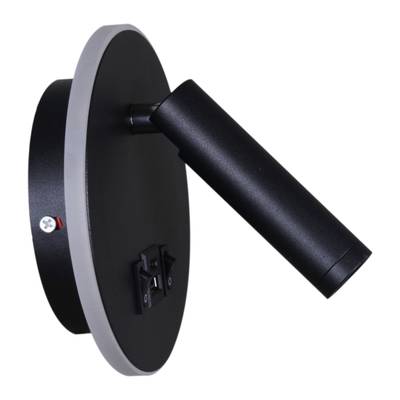 86203-9.2-001KT LED12W+USB BK светильник настенный