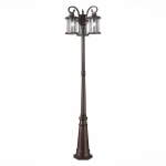SL080.425.03 Светильник уличный наземный ST-Luce Темный кофе/Прозрачный, Темный кофе E27 3*100W