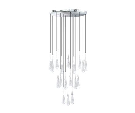 07861-18A,02 Люстра каскадная Гутта хром d50 h300 Led 54W (4000k)