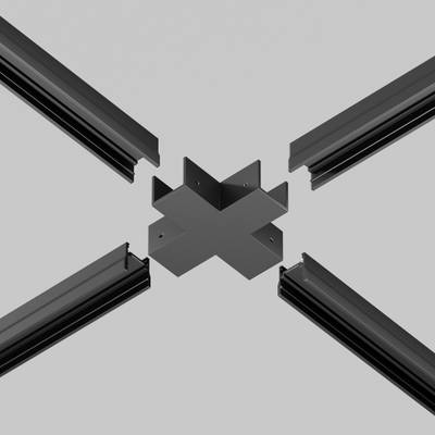 Коннектор X-образный для профиля Elasity IP, O-TR001-CC. TM Maytoni