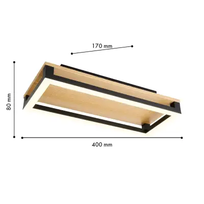 Потолочный светильник Firkant 4434-1C, LED*18W, 1900LM, 4000K. ТМ F-Promo