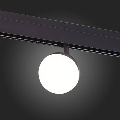 ST358.436.07 Магнитный трековый светильник Черный LED 1*7W 3000K 520Lm Ra&gt;80 120° IP20 L120xW90xH192 48V