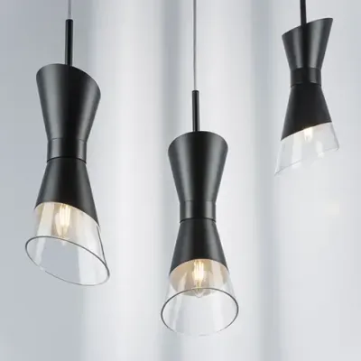 817017 Люстра STRATO 1х40W E14 ЧЕРНЫЙ МАТОВЫЙ Lightstar