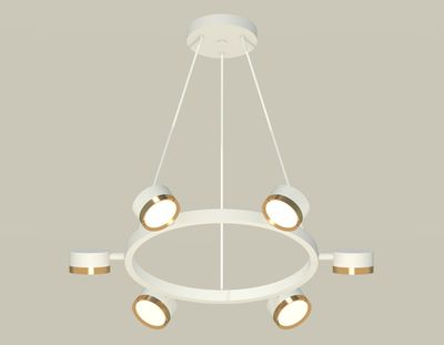 Комплект подвесного поворотного светильника XB9191152/6 SWH/PYG белый песок/золото желтое полированное GX53 (C9191, N8124)