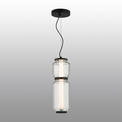 5409/20L HIGHTECH ODL_EX24 141 черный/прозрачный/металл/стекло/акрил Подвес LED 20W 3000K 1480Лм JAM