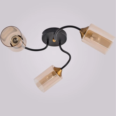 01608-0.3-03 BK+BRASS светильник потолочный Reluce, E27х3