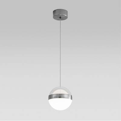5037/12L L-VISION ODL24 389 никель/прозрачн/молочный/металл/акрил Подвес LED 12W 4000K 600лм RONI