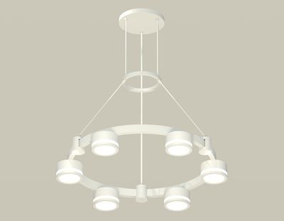 Комплект подвесного светильника с акрилом XR92031200/6 SWH/FR белый песок/белый матовый GX53 (A9203, C9231, N8412)