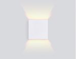 Настенный светодиодный светильник FW137 WH/S белый/песок LED 3000K 10W 100*100*100