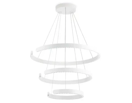 Светильник подвесной светодиодный FL5887/3 WH белый 90W 3000K/4200K/6400K D800/600/400*1200 (без ПДУ)