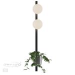 4681/2WA WALLI ODL20 685 черный/белый Настенный светильник E14 2*40W 220V FLOWER