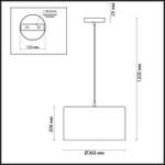 3745/2 MODERNI LN19 159 никель/белый, металл/текстиль Подвес E27 2*60W 220V NIKKI