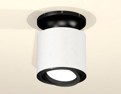 Комплект накладного поворотного светильника XS7401081 SWH/PBK белый песок/черный полированный MR16 GU5.3 (N7926, C7401, N7002)