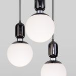 Подвесной светильник со стеклянными плафонами 50151/3 черный жемчуг, E27х3