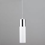 Подвесной светодиодный светильник в стиле лофт 50135/1 LED хром / белый
