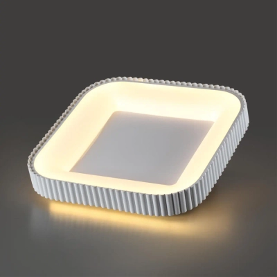 7767/56L AVRA LED SN 578 Светильник металл/белый LED (56Вт+14Вт) 3000-6000K 500х500 IP43 пульт ДУ+подсветка SHARMEL