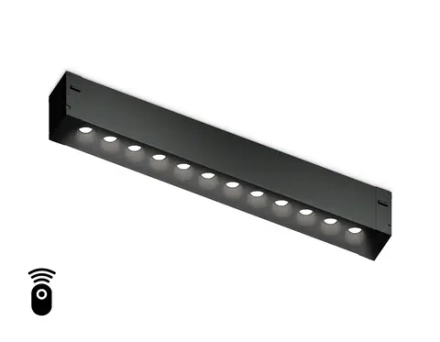 Светильник светодиодный диммируемый для шинопровода Magnetic 220V GL1302 BK черный IP20 12W 3000K-6400K 24° 232*25*42 (Без ПДУ)