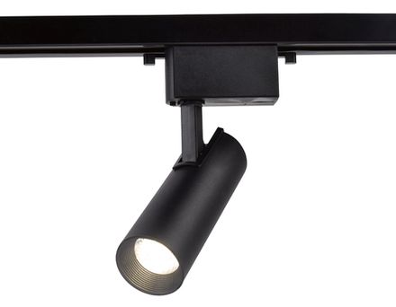 Трековый однофазный светодиодный светильник GL5858 BK черный LED 10W 4200K 24°