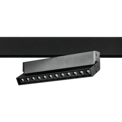 259037 Светильник 48V поворотный д/трека UNO LED 12W 800LM 24G ЧЕРНЫЙ МАТОВЫЙ 3000K