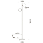 Торшер Arte Lamp ALCOR A2224PN-2BK, 2хE14
