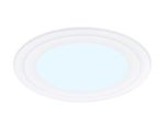 Встраиваемый cветодиодный светильник с подсветкой DCR376 12W+4W 6400K/3000K 85-265V D195*28
