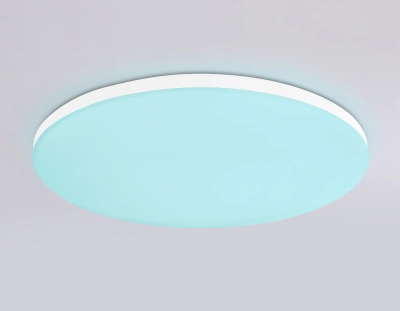 Потолочный светодиодный светильник с Wi-Fi Яндекс Алисой/Tuya/Smart Home/Alexa FZ2002 WH белый IP54 25W 3000K-6500K+RGB D370*55 (ПДУ ИК)