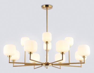 Светильник на штанге LH53019/12 BS/FR латунь/белый матовый G9*12 max 40W D910*680