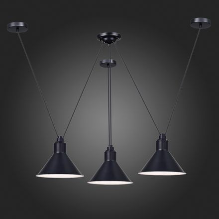 SL1804.403.03 Светильник подвесной ST-Luce Черный/Черный E14 3*60W