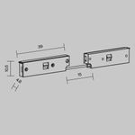 Коннектор питания угловой 3см Levity, TRA184CPC-1B-3. TM Maytoni